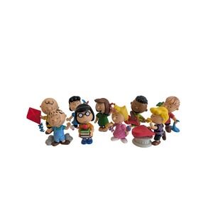 Peanuts Schleich Figure Lot 9pc Charlie Brown Lucy Linus Schroeder Franklin PVC
